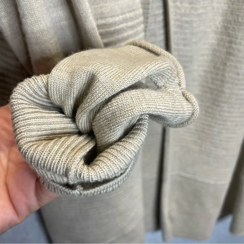 Lululemon Sit in Locus Wrap II Heathered Sandlot Merino Wool Cardigan